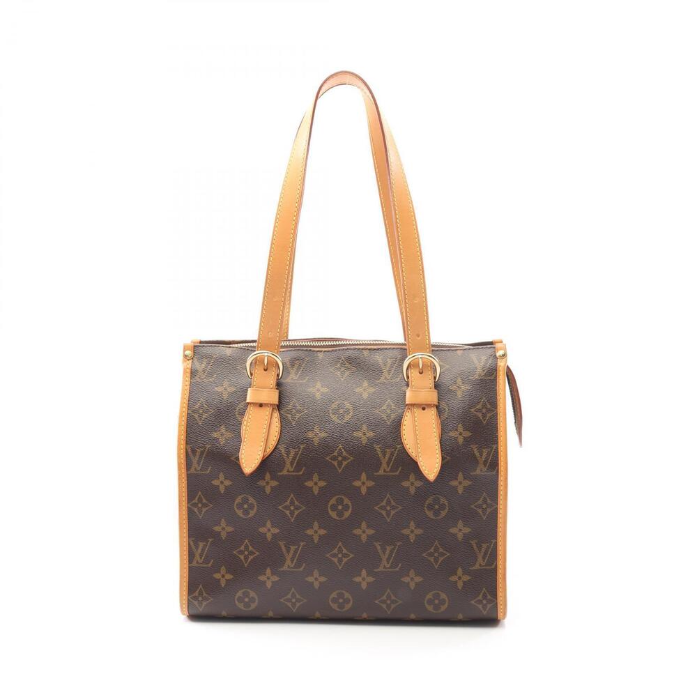 Louis Vuitton Popincourt Tote Bag canvas leather Monogram brown